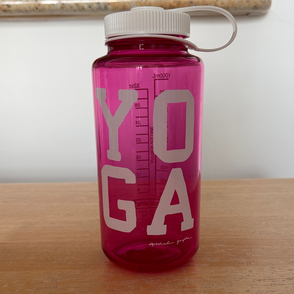 Spiritual Gangster Pink Yoga Water Bottle